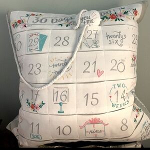 30 Days Til I Do pillow